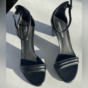 Kenneth Cole Black Strappy Heels